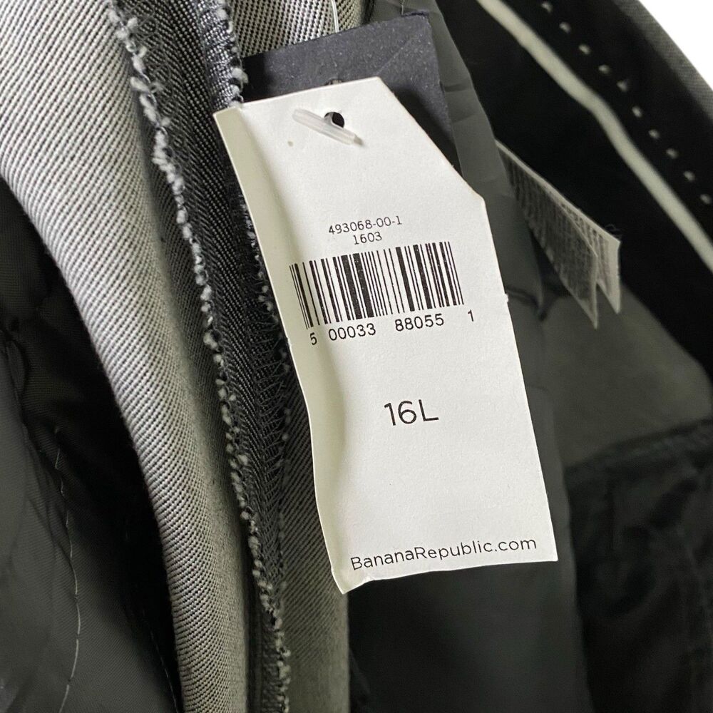 Banana Republic Dress Pants Womens 16 L (38x30) Gray Modern Sloan Ankle NWT - Picture 11 of 13